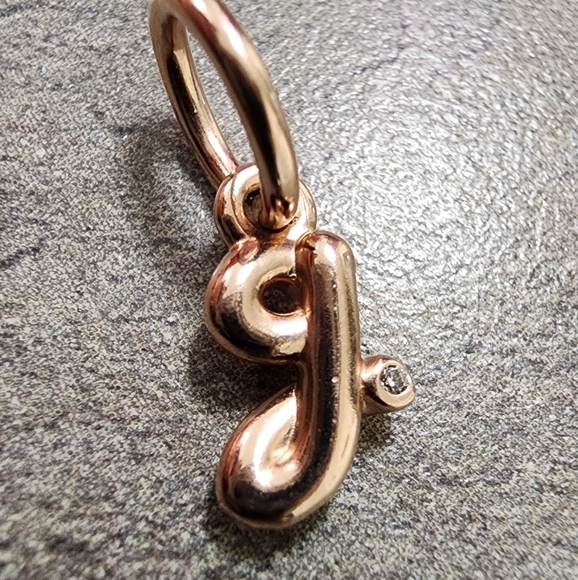 Pandora Letter g Script Alphabet Dangle Charm - Picture 2 of 7